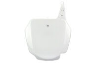 UFO White Front Number Plate for Suzuki: RM85 (2002-2026)