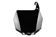 Polisport Black Front Number Plate for Suzuki: RM125 (2001-2008), RM250 (2001-2008), RMZ250 (2007-2009), RMZ450 (2005-2007)