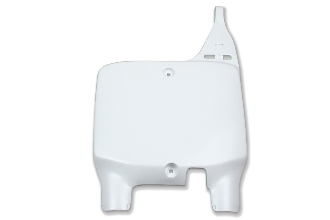 Polisport White Front Number Plate for Suzuki: RM125 (1999-2000), RM250 (1999-2000)