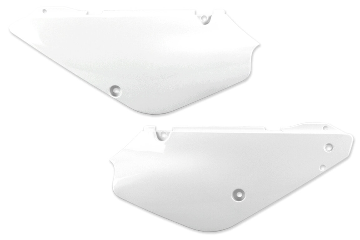 UFO White Side Number Plates for Suzuki: RM85 (2002-2024)