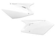 Polisport White Side Number Plates for Suzuki: RMZ450 (2007)