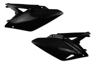 Polisport Black Side Number Plates for Suzuki: RMZ250 (2010-2018)