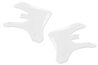 UFO White Radiator Shroud Set for Yamaha: WR250F (2005-2006), WR450F (2005-2006), YZ250F (2003-2005), YZ450F (2003-2005)