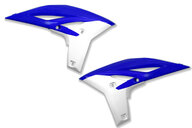 Polisport Blue / White Radiator Shroud Set for Yamaha: WR450F (2012-2015), YZ250F (2010-2013)