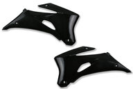 Polisport Black Radiator Shroud Set for Yamaha: WR250F (2007-2013), WR450F (2007-2011)