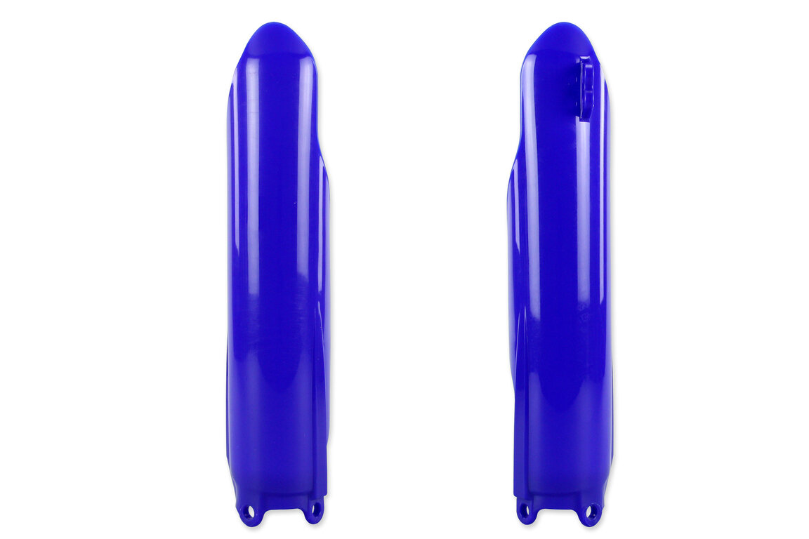 UFO Blue Lower Fork Guards for Yamaha: YZ125 (2008-2014), YZ250 (2008-2014), YZ250F (2008-2009), YZ450F (2008-2009)