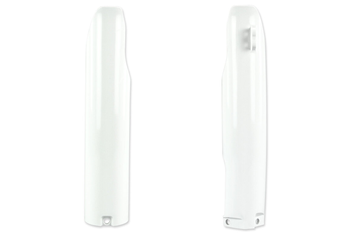 Polisport White Lower Fork Guards for Yamaha: YZ125 (2005-2007), YZ250 (2005-2007), YZ250F (2005-2007), YZ450F (2005-2007)