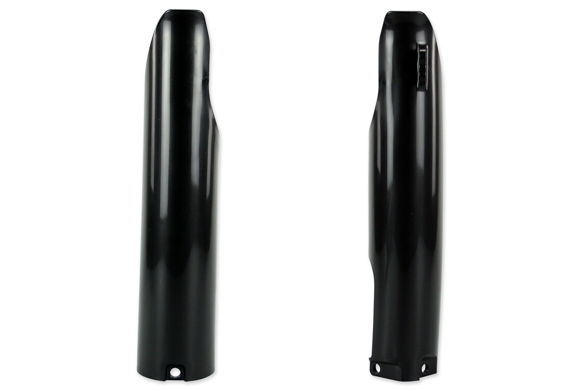 Polisport Black Lower Fork Guards for Yamaha: YZ125 (2005-2007), YZ250 (2005-2007), YZ250F (2005-2007), YZ450F (2005-2007)