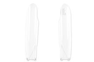UFO White Lower Fork Guards for Yamaha: YZ125 (2015-2026), YZ125X (2020-2026), YZ250 (2015-2026), YZ250F (2010-2023), YZ250FX (2015-2024), YZ250X (2016-2026), YZ450F (2010-2022), YZ450FX (2016-2023)