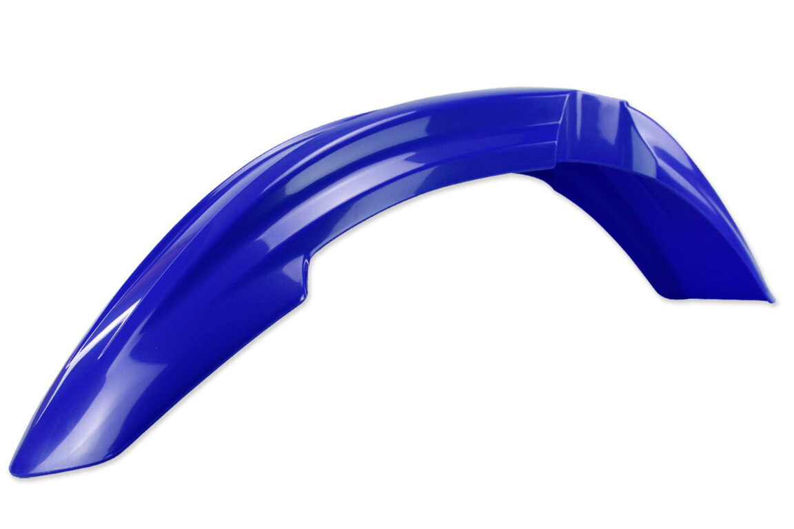 UFO Blue Front Fender for Yamaha: WR250F (2006-2013), WR450F (2006-2011), YZ125 (2006-2014), YZ250 (2006-2014), YZ250F (2006-2009), YZ450F (2006-2009)