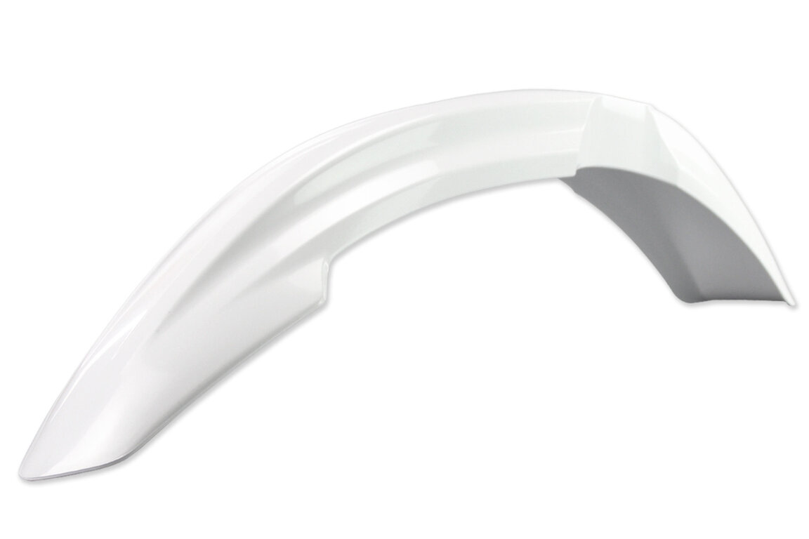 Acerbis White Front Fender for Yamaha: WR250F (2006-2013), WR450F (2006-2011), YZ125 (2006-2014), YZ250 (2006-2014), YZ250F (2006-2009), YZ450F (2006-2009)