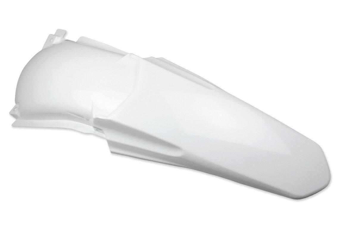 Polisport White Rear Fender for Yamaha: YZ125 (2002-2014), YZ250 (2002-2014)