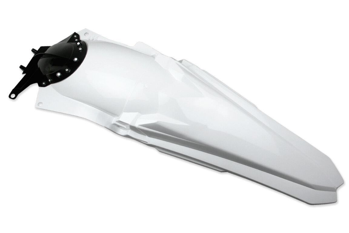 Polisport White Rear Fender for Yamaha: YZ450F (2010-2013)