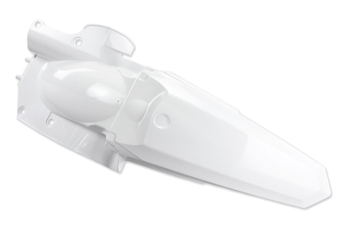 Polisport White Rear Fender for Yamaha: YZ250F (2014-2018), YZ450F (2014-2017)