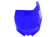 UFO Blue Front Number Plate for Yamaha: YZ125 (2002-2020), YZ125X (2020), YZ250 (2002-2020), YZ250F (2010-2018), YZ250FX (2015-2019), YZ250X (2016-2020), YZ450F (2010-2017), YZ450FX (2016-2018)