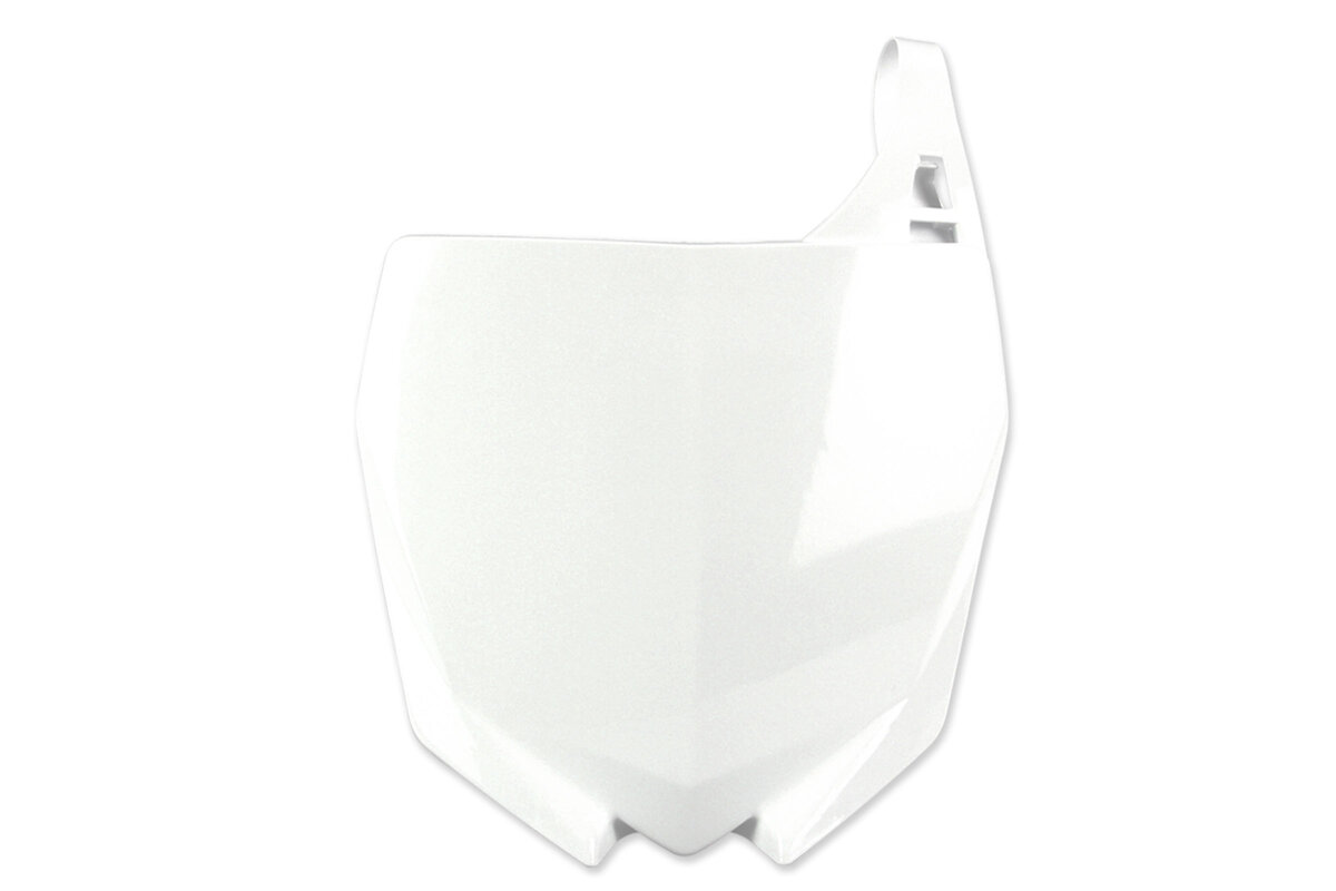 UFO White Restyled Front Number Plate 02-14 YZ125, YZ250