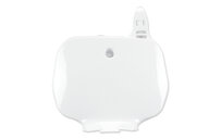 UFO White Front Number Plate for Yamaha: YZ125 (1992-1999), YZ250 (1992, 1994-1999), YZF400 (1998-1999)