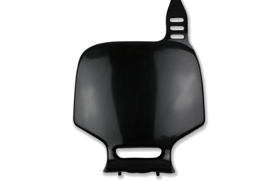 UFO Black Front Number Plate for Yamaha: YZ80 (1993-2001), YZ85 (2002-2014)