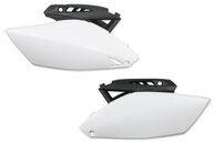 Polisport White / Black Side Number Plates for Yamaha: YZ250F (2010-2013)