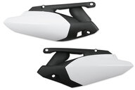 Polisport White / Black Side Number Plates for Yamaha: YZ450F (2010-2013)