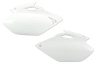 Polisport White Side Number Plates for Yamaha: YZ250F (2003-2005), YZ450F (2003-2005)