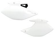 Polisport White Side Number Plates for Yamaha: WR250F (2007-2013), WR450F (2007-2011)