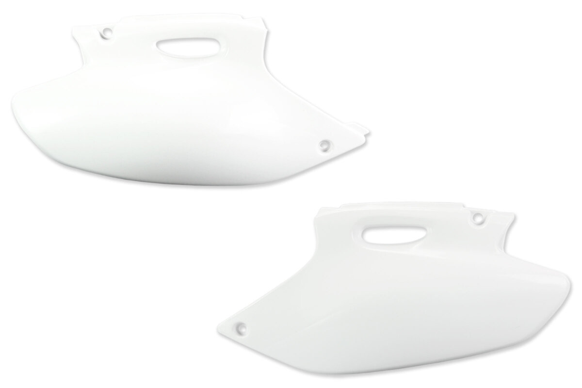 Polisport White Side Number Plates 98-02 WRF, WR, YZ250F, YZF400