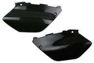 UFO Black Side Number Plates for Yamaha: YZ125 (2002-2014), YZ250 (2002-2014)