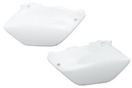 Polisport White Side Number Plates for Yamaha: YZ125 (2002-2014), YZ250 (2002-2014)