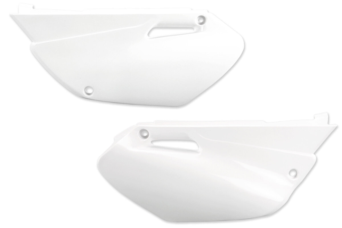 UFO White Side Number Plates 02-14 YZ85