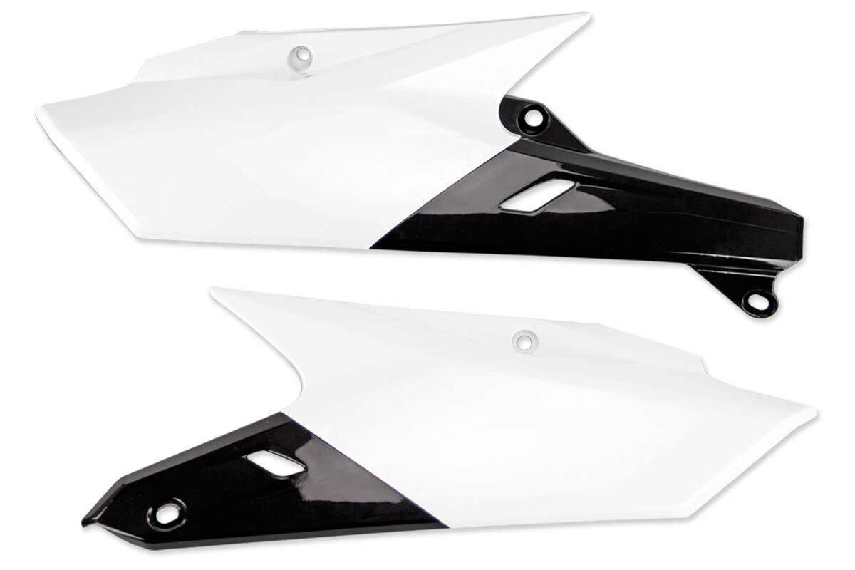 Polisport White Side Number Plates 14-19 YZ250F, YZ250FX, YZ450F