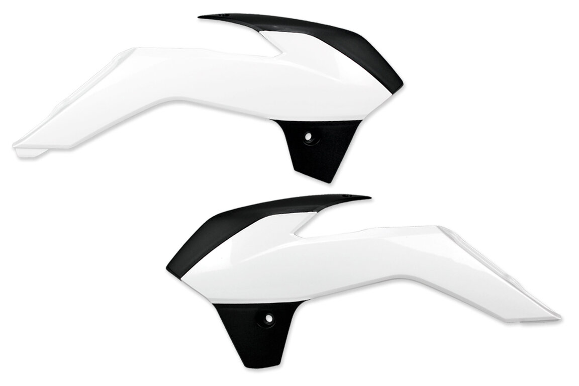 Polisport White Radiator Shroud Set for KTM: SX85 (2013-2017)