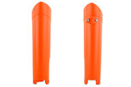 Polisport Orange Lower Fork Guards for KTM: EXC125 (2008, 2012-2013), EXC200 (2008, 2012-2013), EXC250 (2012-2013), EXC250F (2008-2013), EXC300 (2008-2010, 2012-2013), EXC350F (2012-2015), EXC400 (2011), EXC450 (2008-2010, 2012-2015), EXC500 (2012-2015), EXC525 (2008), SX125 (2...and more