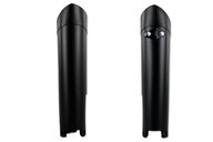 UFO Black Lower Fork Guards for KTM: EXC125 (2008, 2012-2013), EXC200 (2008, 2012-2013), EXC250 (2012-2013), EXC250F (2008-2013), EXC300 (2008-2010, 2012-2013), EXC350F (2012-2015), EXC400 (2011), EXC450 (2008-2010, 2012-2015), EXC500 (2012-2015), EXC525 (2008), SX125 (2...and more