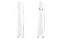 Polisport White Lower Fork Guards for KTM: EXC125 (2008, 2012-2013), EXC200 (2008, 2012-2013), EXC250 (2012-2013), EXC250F (2008-2013), EXC300 (2008-2010, 2012-2013), EXC350F (2012-2015), EXC400 (2011), EXC450 (2008-2010, 2012-2015), EXC500 (2012-2015), EXC525 (2008), SX125 (2...and more