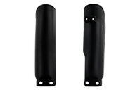 UFO Black Lower Fork Guards for GasGas: MC50 (2021-2027), MC65 (2021-2023), MC-E 3 (2023-2024), MC-E 5 (2021-2025), Husqvarna: EE-3 (2023-2024), EE-5 (2020-2024), TC50 (2017-2023), TC50 Mini (2023), TC65 (2017-2023), KTM: SX50 (2023), SX50 Jr / Sr (2019-2022), SX50 MINI ...and more