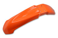 UFO Orange Front Fender for KTM: EXC125 (1999-2007), EXC200 (1999-2006), EXC250 (1999-2007), EXC300 (1999-2007), EXC380 (1999-2002), EXC400 (2000-2007), EXC450 (2003-2007), EXC520 (2000-2002), EXC525 (2003-2007), MXC200 (1999-2003), MXC250 (1999-2002), MXC300 (1999-2...and more