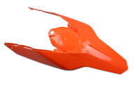 Polisport Orange Rear Fender / Side Number Plate for KTM: EXC125 (2008), EXC200 (2008), EXC250F (2008-2011), EXC300 (2008-2010), EXC400 (2011), EXC450 (2008-2010), EXC525 (2008), EXC530R (2008-2011), SX125 (2007-2010), SX144 (2007-2008), SX150 (2009-2010), SX250 (2007-2010), SXF250 (2007-201...and more