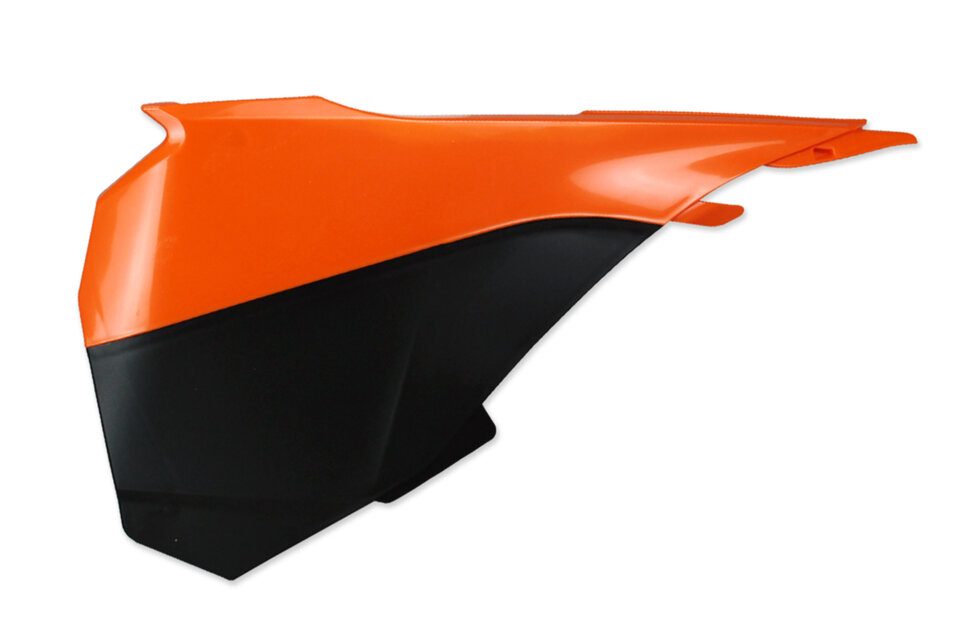 Orange/Black - Left Side Only Airbox Covers 2013 KTM SX85, 2014 KTM SX85, 2015 KTM SX85, 2016 KTM SX85, 2017 KTM SX85