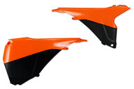 Polisport Orange / Black Airbox Covers for KTM: SX125 (2013-2015), SX150 (2013-2015), SX250 (2013-2016), SXF250 (2013-2015), SXF350 (2013-2015), SXF450 (2013-2015), SXF450FE (2012-2014), XC150 (2013-2014), XC250 (2013-2016), XC300 (2013-2016), XCF250 (2013-2014), XCF350 (2013-2014)...and more