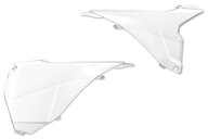 Polisport White Airbox Covers for KTM: SX125 (2013-2015), SX150 (2013-2015), SX250 (2013-2016), SXF250 (2013-2015), SXF350 (2013-2015), SXF450 (2013-2015), SXF450FE (2012-2014), XC150 (2013-2014), XC250 (2013-2016), XC300 (2013-2016), XCF250 (2013-2014), XCF350 (2013-2014)...and more