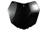 Polisport Black Front Number Plate for KTM: SX125 (2013-2015), SX150 (2013-2015), SX250 (2013-2016), SXF250 (2013-2015), SXF350 (2013-2015), SXF450 (2013-2015), SXF450FE (2012-2014), XC150 (2013-2015), XC250 (2013-2016), XC300 (2013-2016), XCF250 (2013-2015), XCF350 (2013-2015)...and more