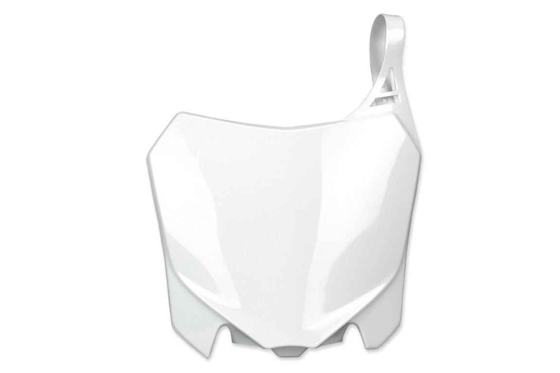 Polisport White Front Number Plate for Honda: CRF250R (2014-2017), CRF450R (2013-2016)