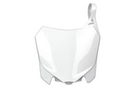 Polisport White Front Number Plate for Honda: CRF250R (2014-2017), CRF450R (2013-2016)