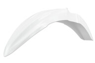 Polisport White Front Fender for Kawasaki: KX100 (2014-2021), KX112 (2022-2026), KX85 (2014-2026)