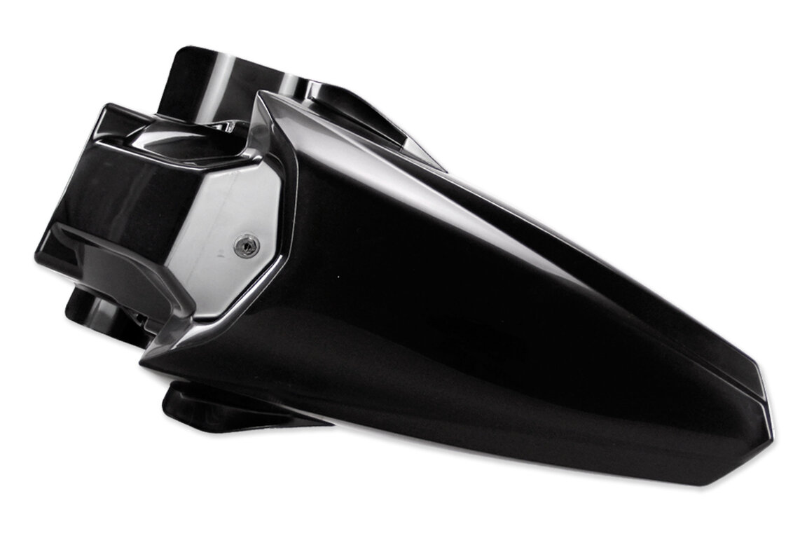 Polisport Black Rear Fender for Kawasaki: KX100 (2014-2021), KX112 (2022-2026), KX85 (2014-2026)