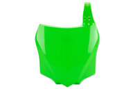 UFO Green Front Number Plate for Kawasaki: KX100 (2014-2021), KX112 (2022-2025), KX85 (2014-2025)