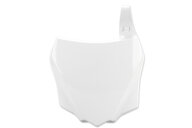 Polisport White Front Number Plate for Kawasaki: KX100 (2014-2021), KX112 (2022-2025), KX85 (2014-2025)