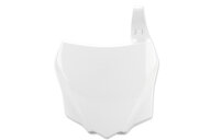 Polisport White Front Number Plate for Kawasaki: KX100 (2014-2021), KX112 (2022-2026), KX85 (2014-2026)