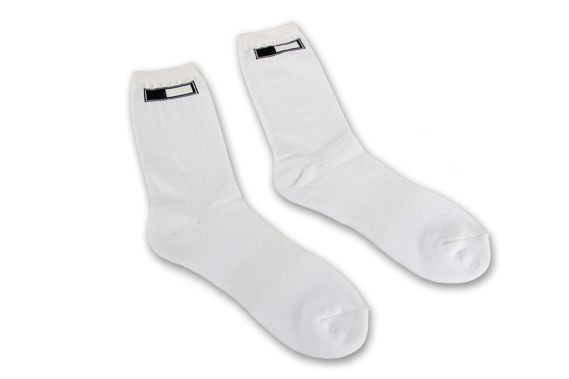 DeCal Works Small / Medium Long White Socks